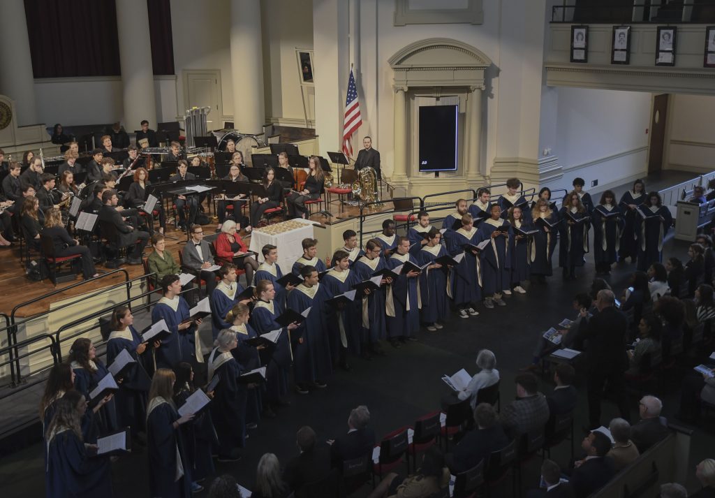 The Hendricks Chapel Choir, directed by Jose 