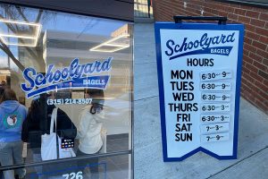 Schoolyard Bagels opens up on the corner of Marshall street on Thursday, February 8.