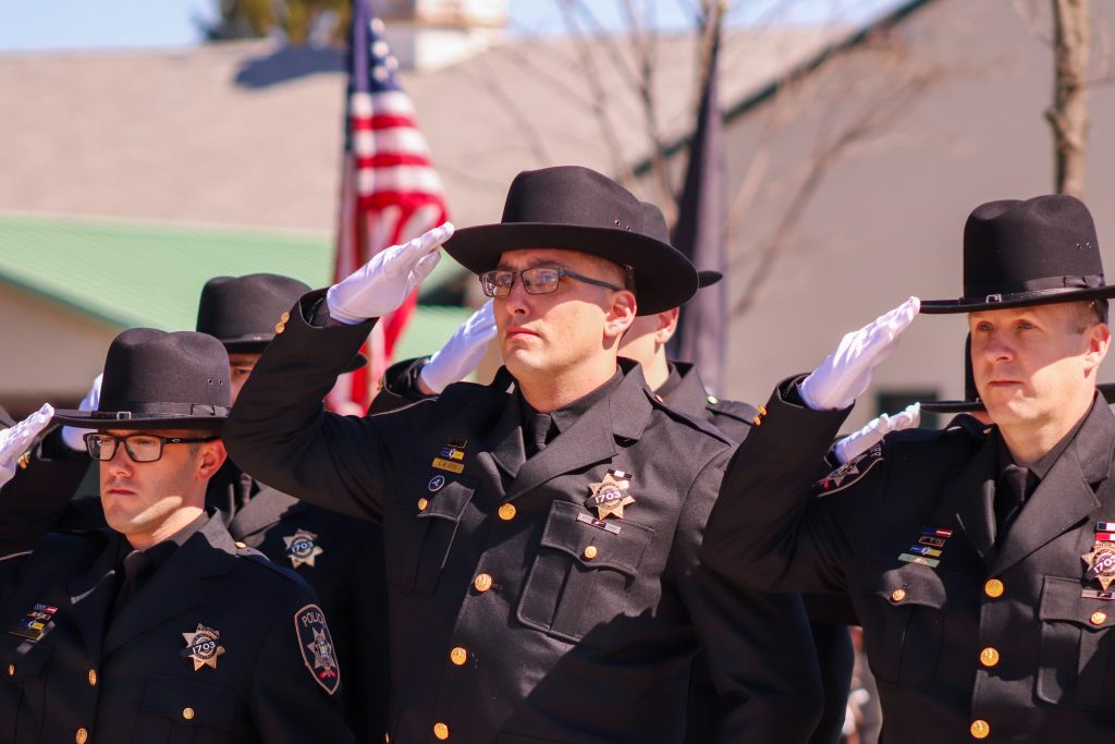 Hundreds gathered on Monday for the funeral of Onondaga County Sheriff Deputy Lt. Michael Hoosock who was killed in a Salina shooting on Sunday, April 14.