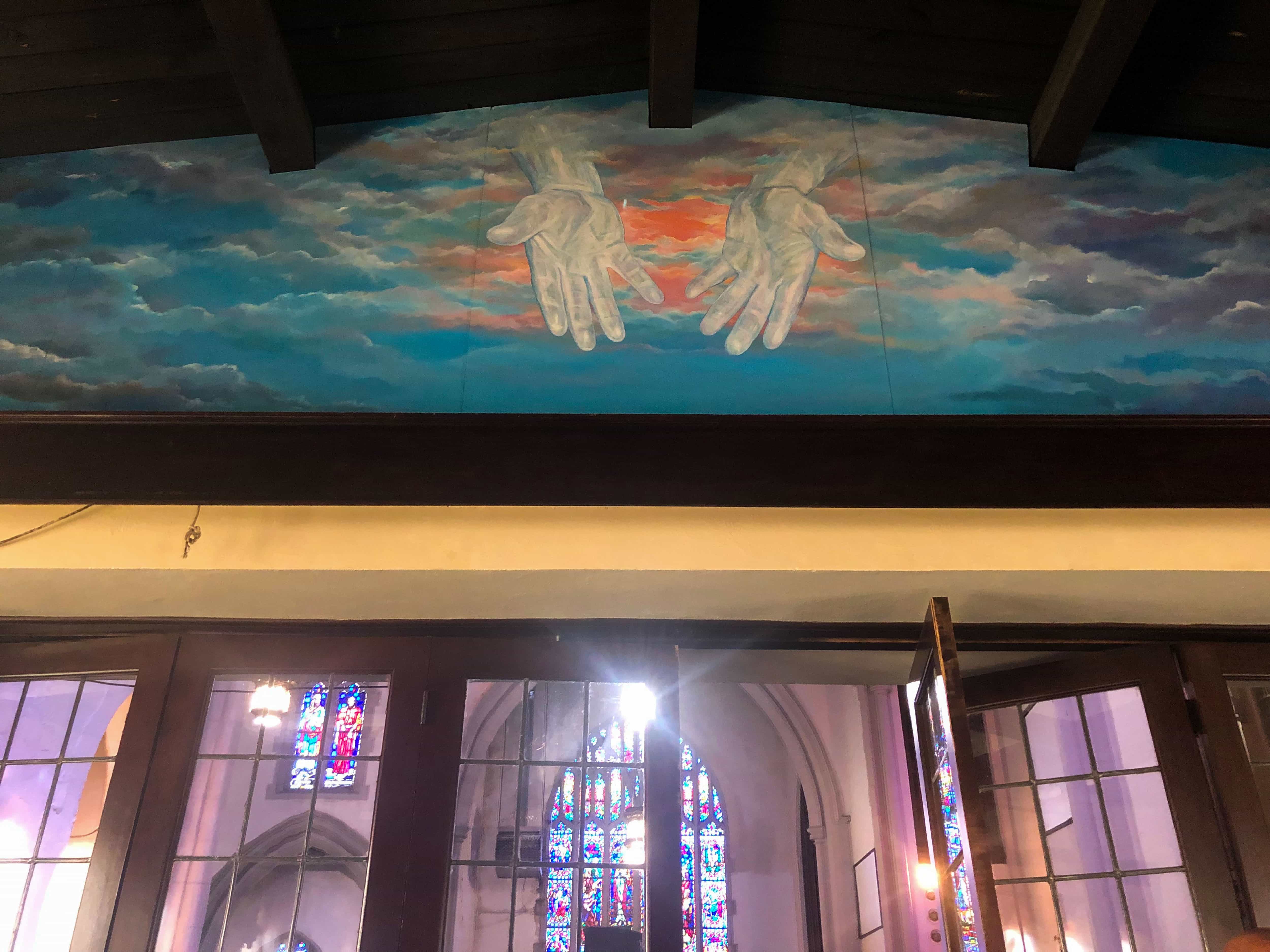 BA mural inside The Potter’s House Christian Community Church in Niagara Falls.
