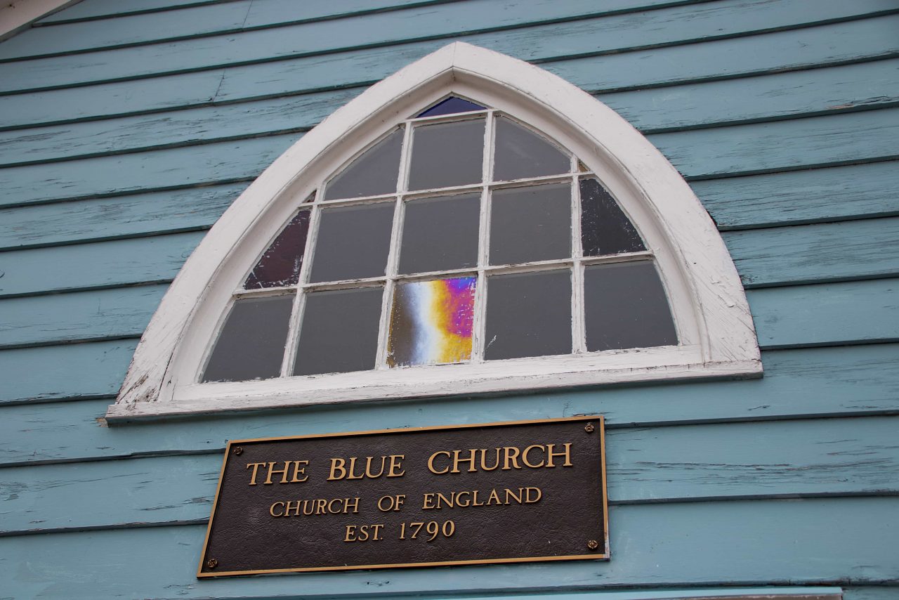 The Blue Church in Prescott, Ontario