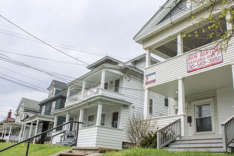 Row of houses for rent