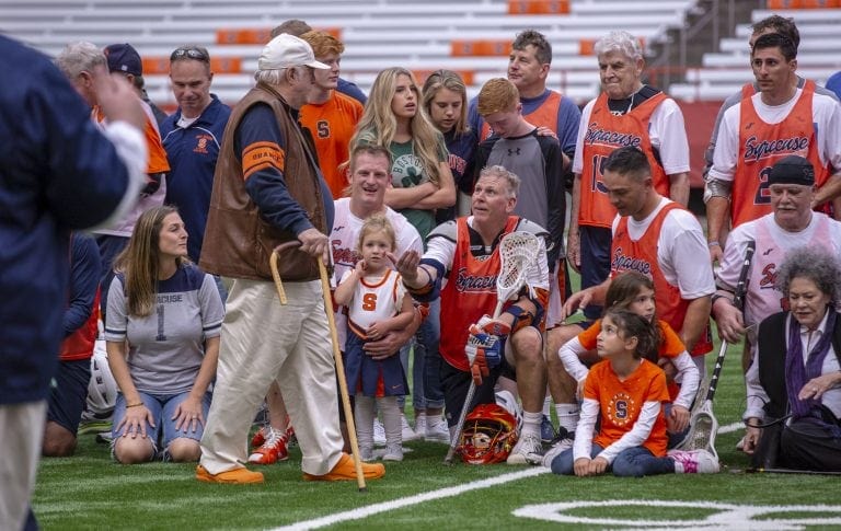 SU Mens LAX: Alumni Game in Carrier Dome on Oct. 6, 2018