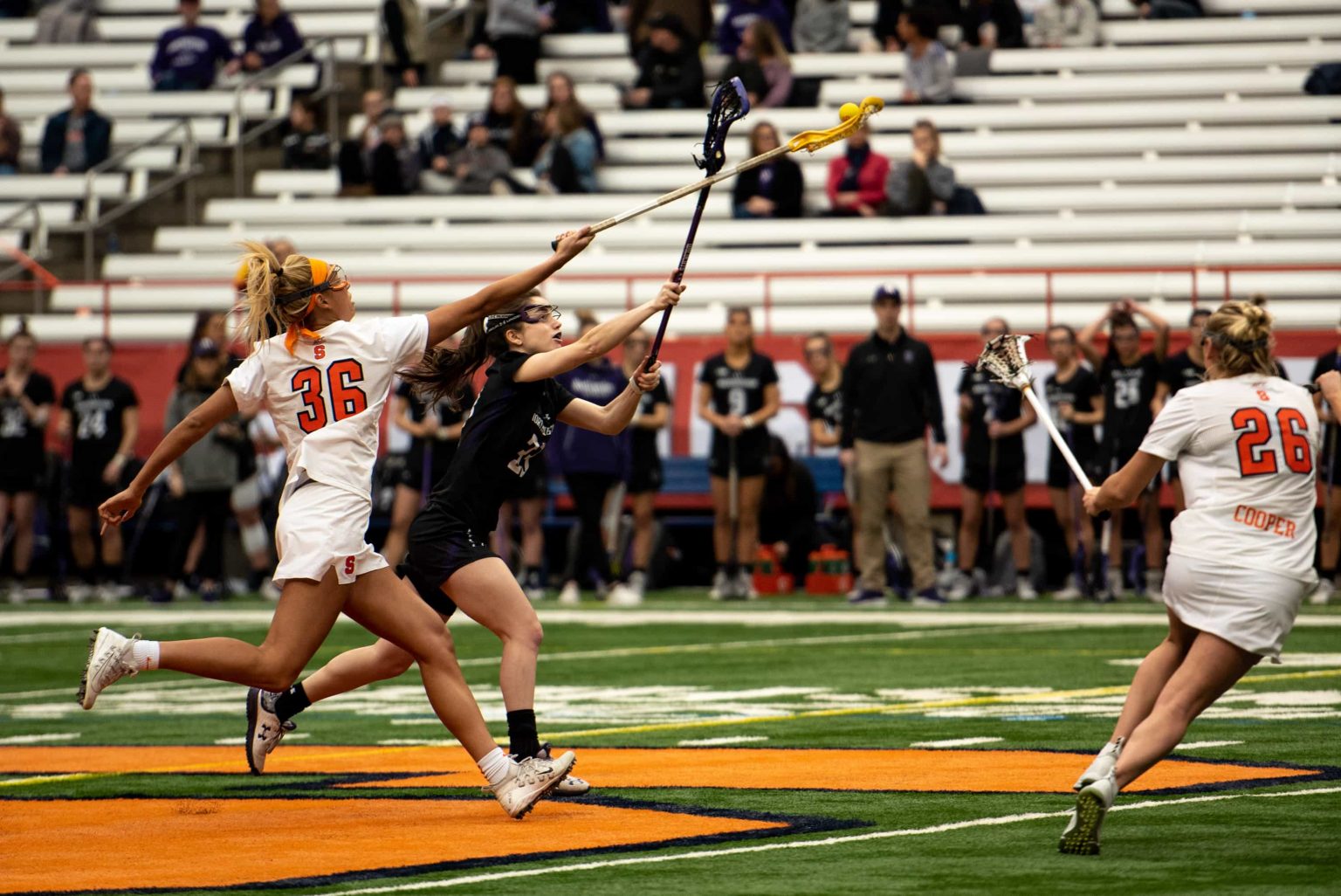 Women's LAX uses draw controls to dominate Harvard