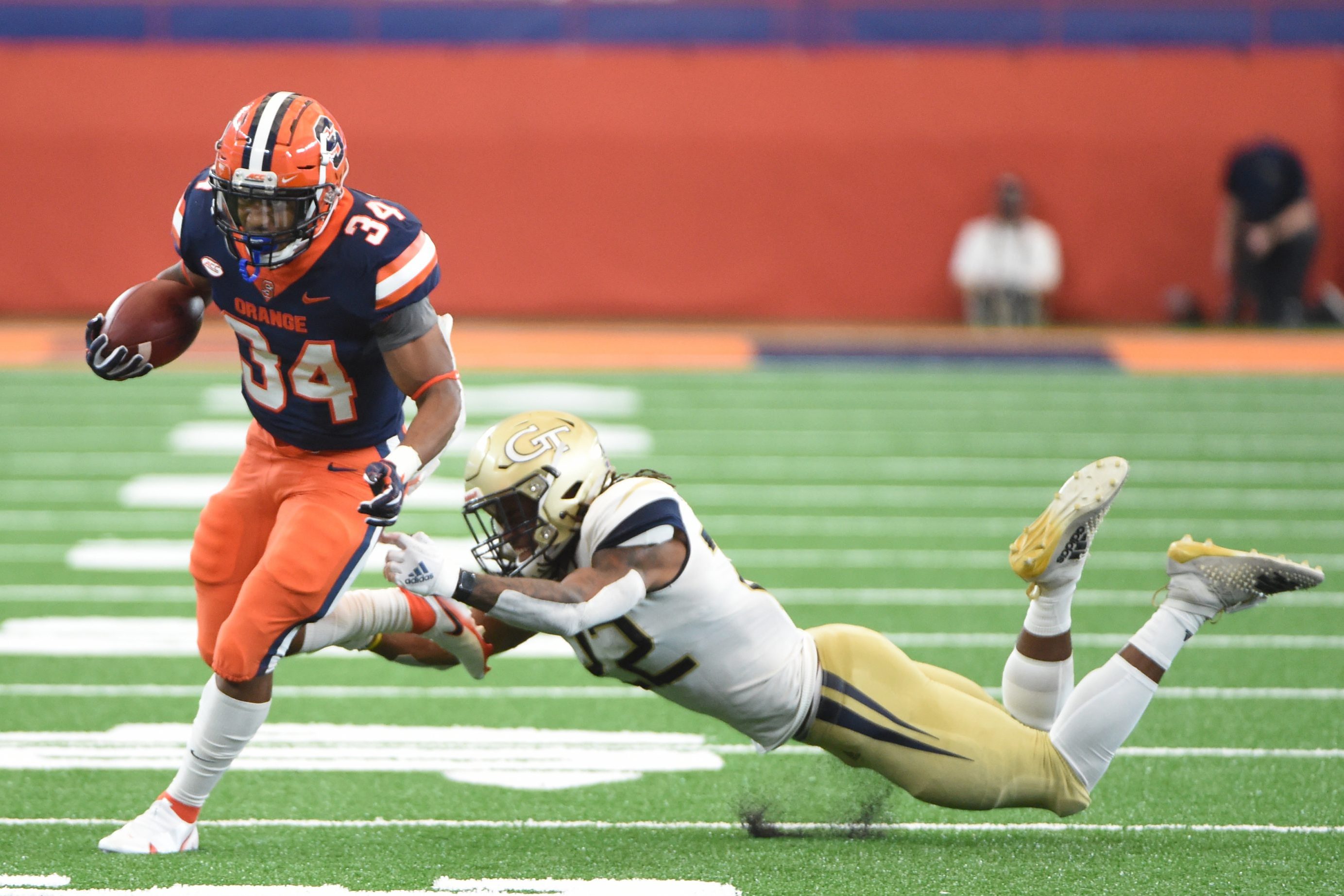 The Orange takes on the YellowJackets on Saturday, Sept.26, 2020, at the Carrier Dome in Syracuse, N.Y.