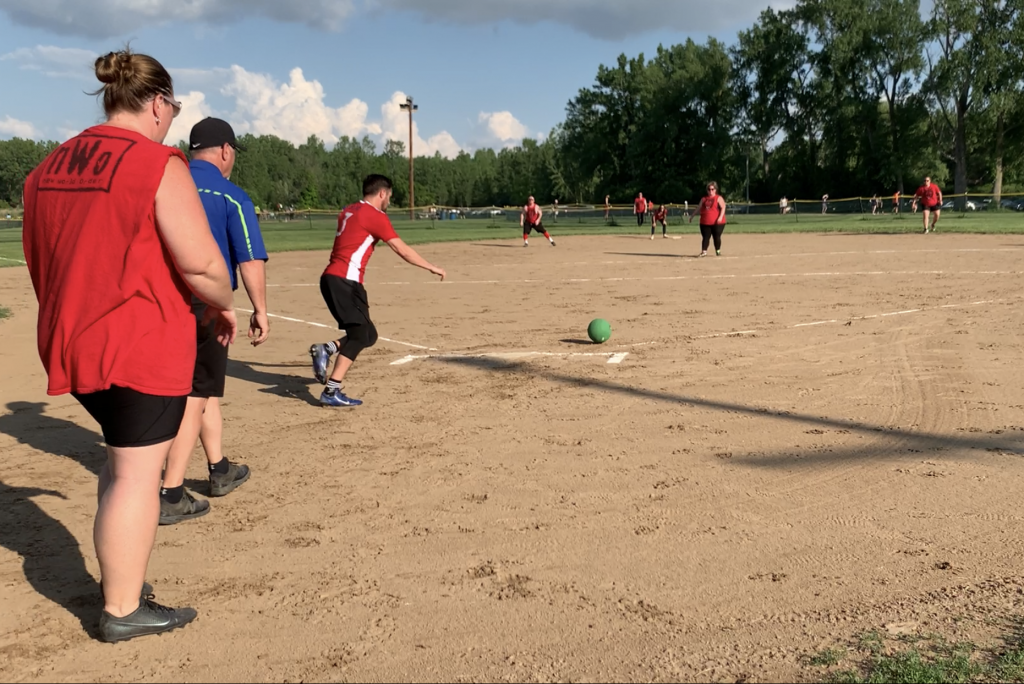 The Syracuse Sports Association started as a kickball league and the sport remains the league's most popular attraction. Teams meet on four fields in Liverpool, New York, in the spring, summer and fall.