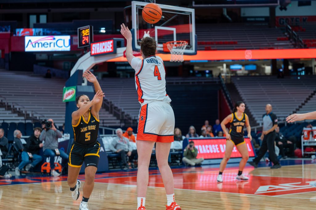 Syracuse Orange host The College of Saint Rose during a game an exhibition game at JMA Dome, 31 October, 2023. (NewsHouse Photo by Theoplis Stewart II)
