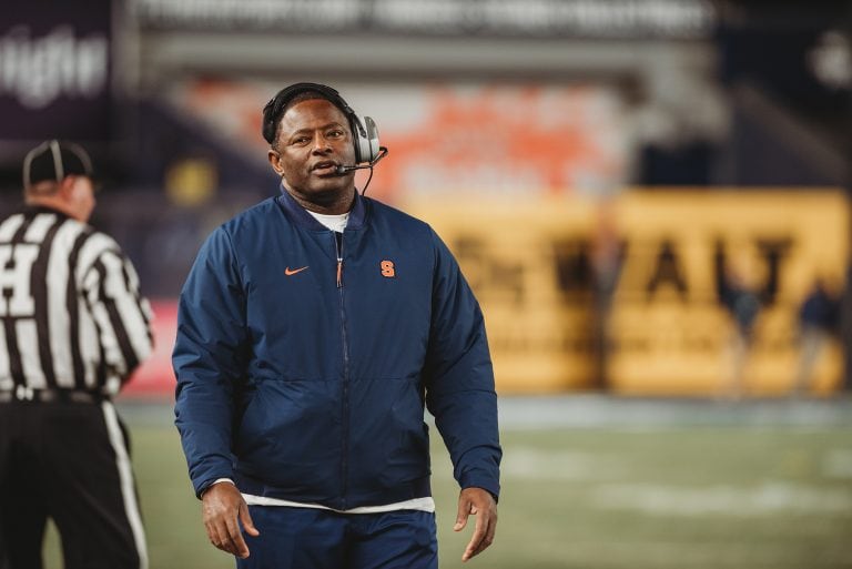In December 2015, Dino Babers was hired as the first black head coach in Syracuse football history.