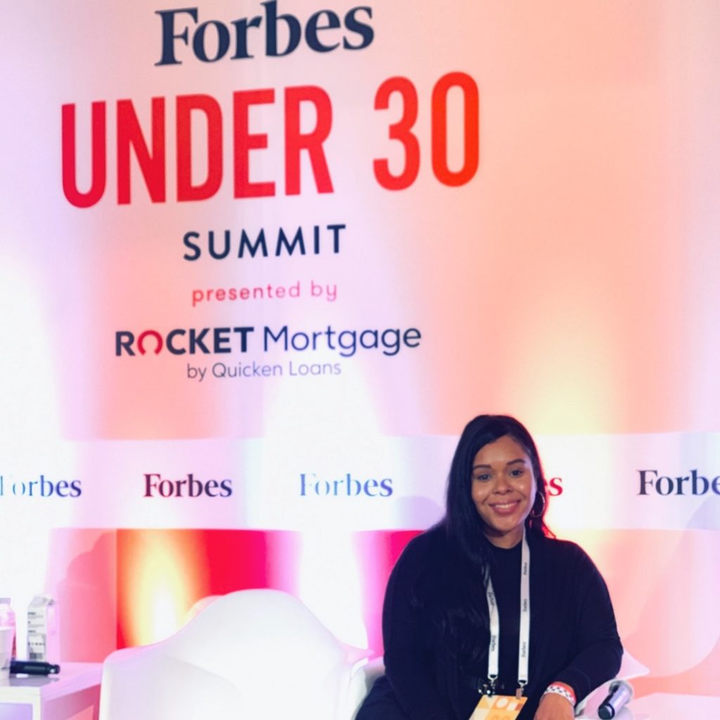 Kishauna Soljour at the Forbes Under 30 Summit