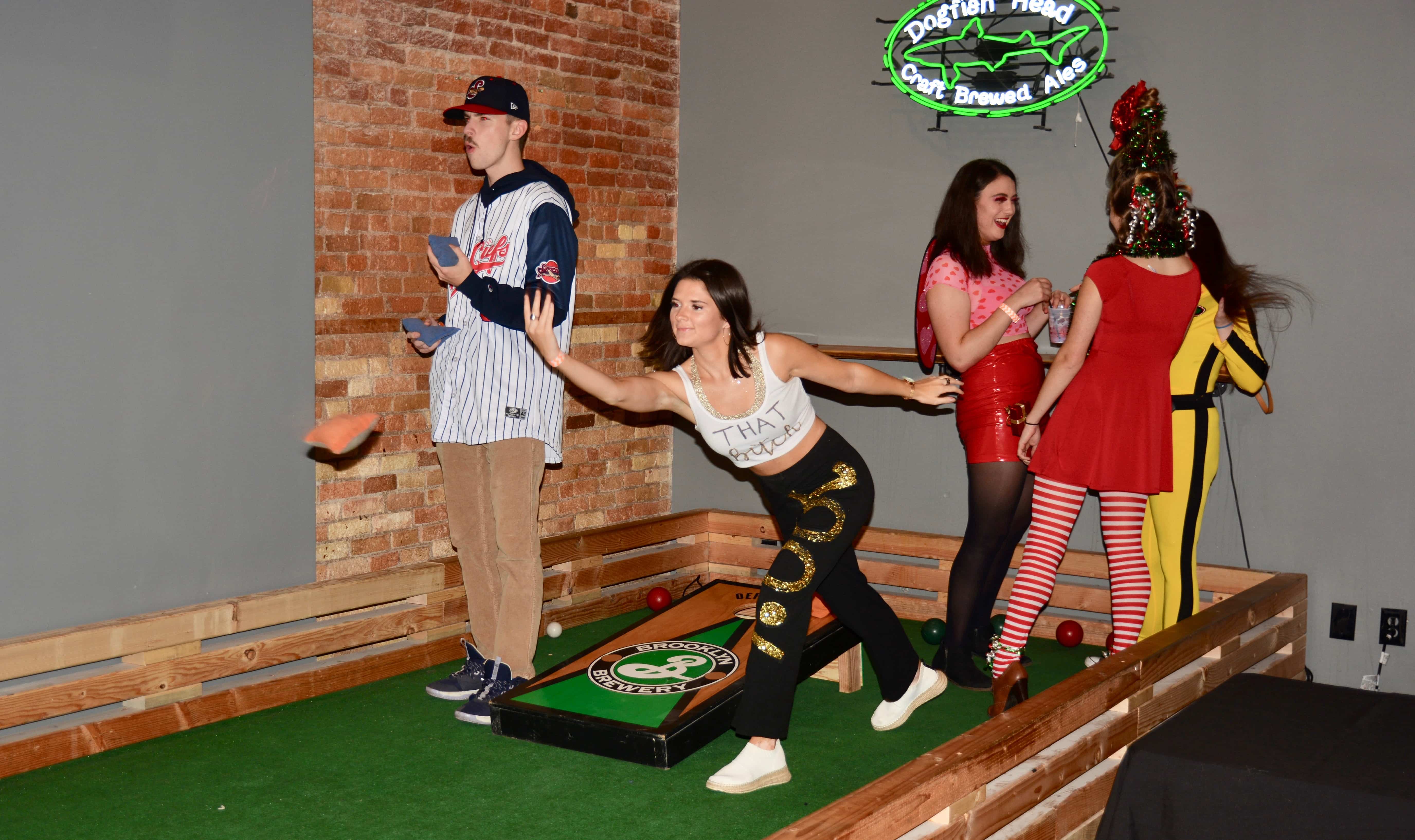 Syracuse Halloween Bar Crawl: Cornhole at The Hops Spot