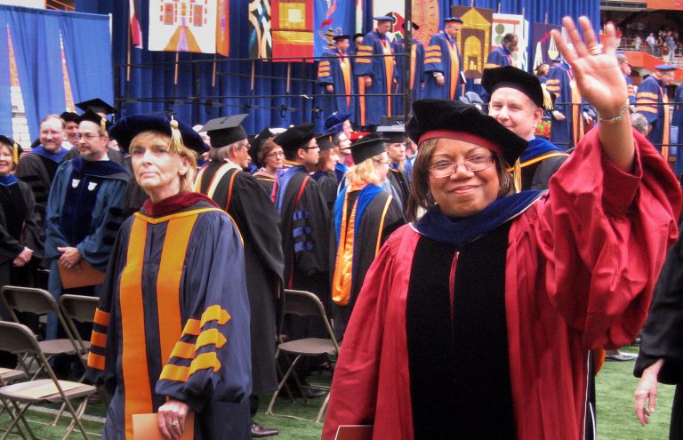 Newhouse dean Lorraine Branham at Syracuse University's 2010 Commencement