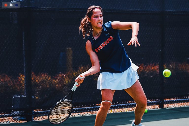 Syracuse tennis is knocked out of the ACC Tournament by Georgia Tech on April 20.