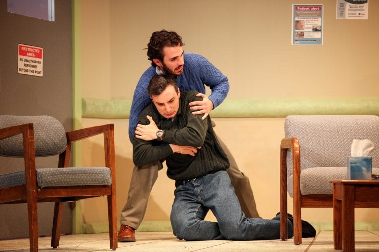 Justin Slepicoff and Nick Turturro in the Syracuse University Department of Drama production of "Next Fall."
