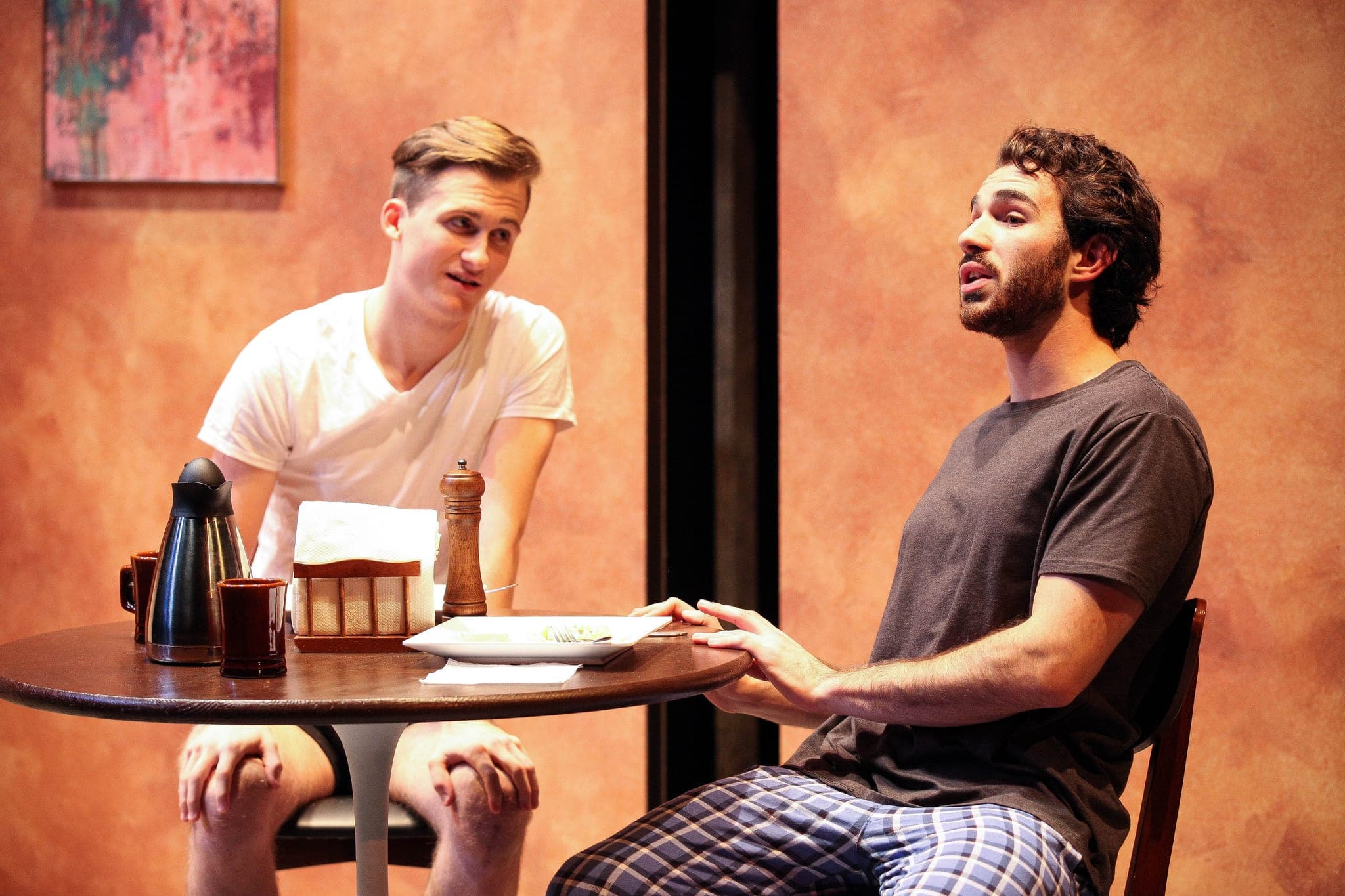Justin Slepicoff and Nick Turturro in the Syracuse University Department of Drama production of 