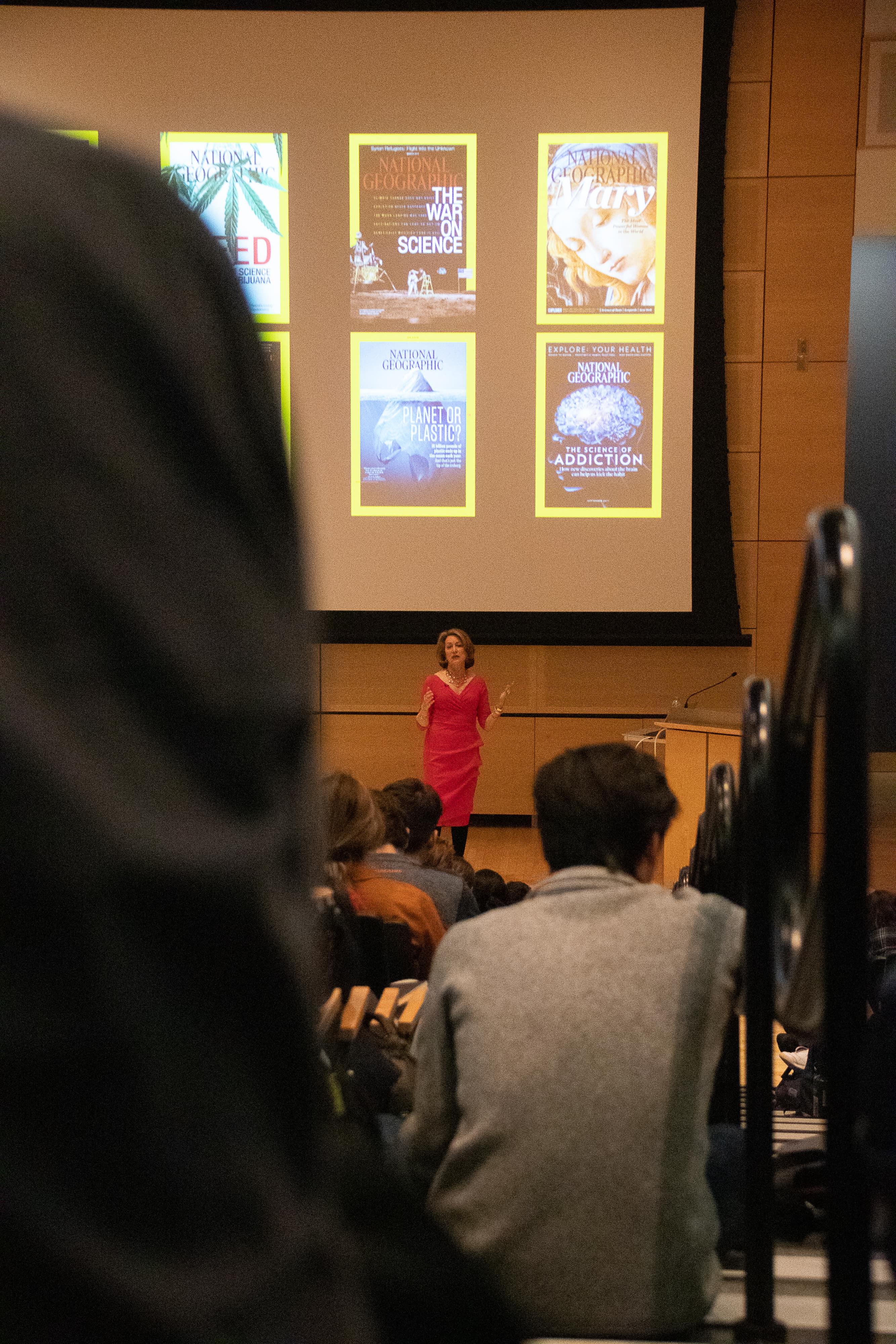 The Editor in Chief of National Geographic, Susan Goldberg, spoke to students at Newhouse on Wednesday evening.