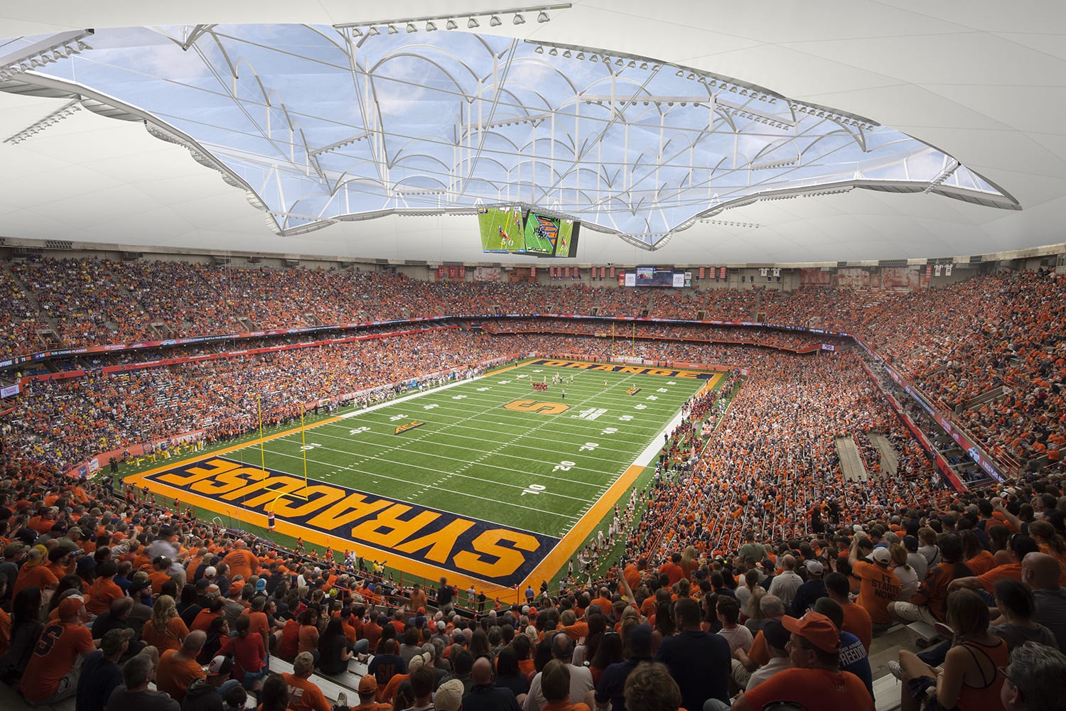 Illustration of interior Carrier Dome Renovations
