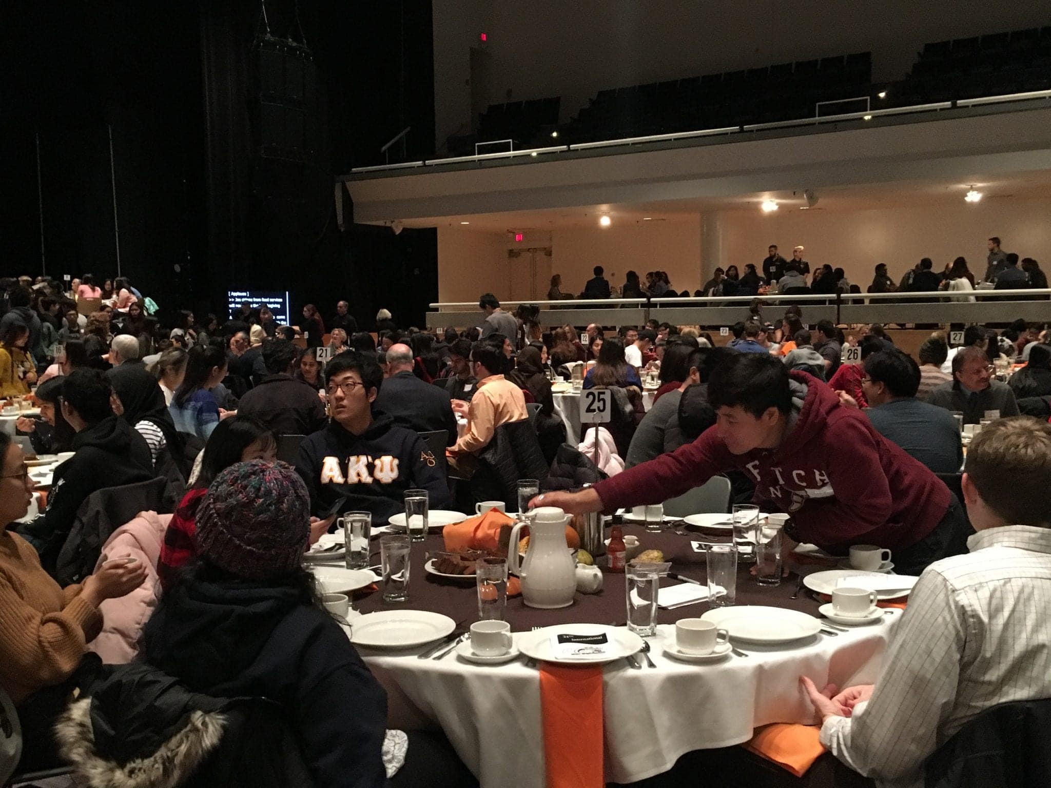 Syracuse University's 34th International Thanksgiving Dinner on Nov. 15, 2018, in Goldstein Auditorium.