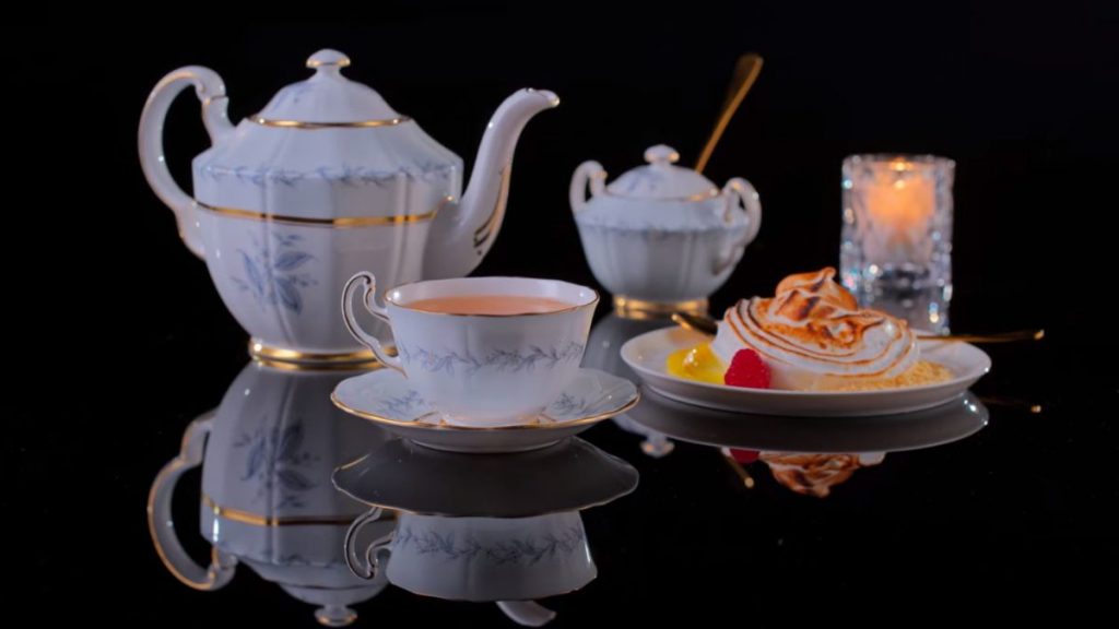Tea set and dessert from Netflix's Drink Masters