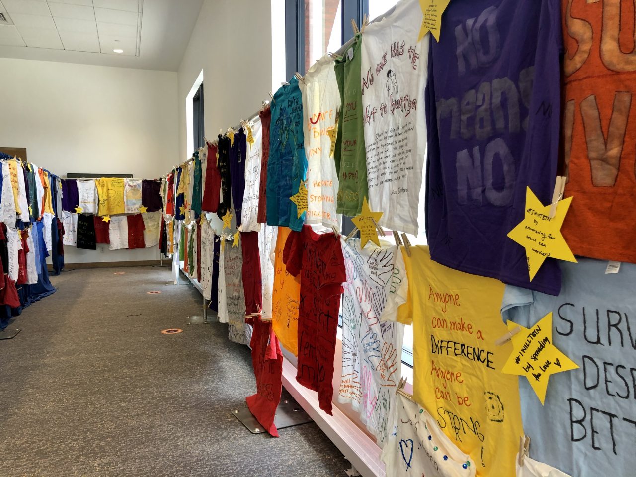 Clothesline Project on display at Panasci Lounge through Sunday
