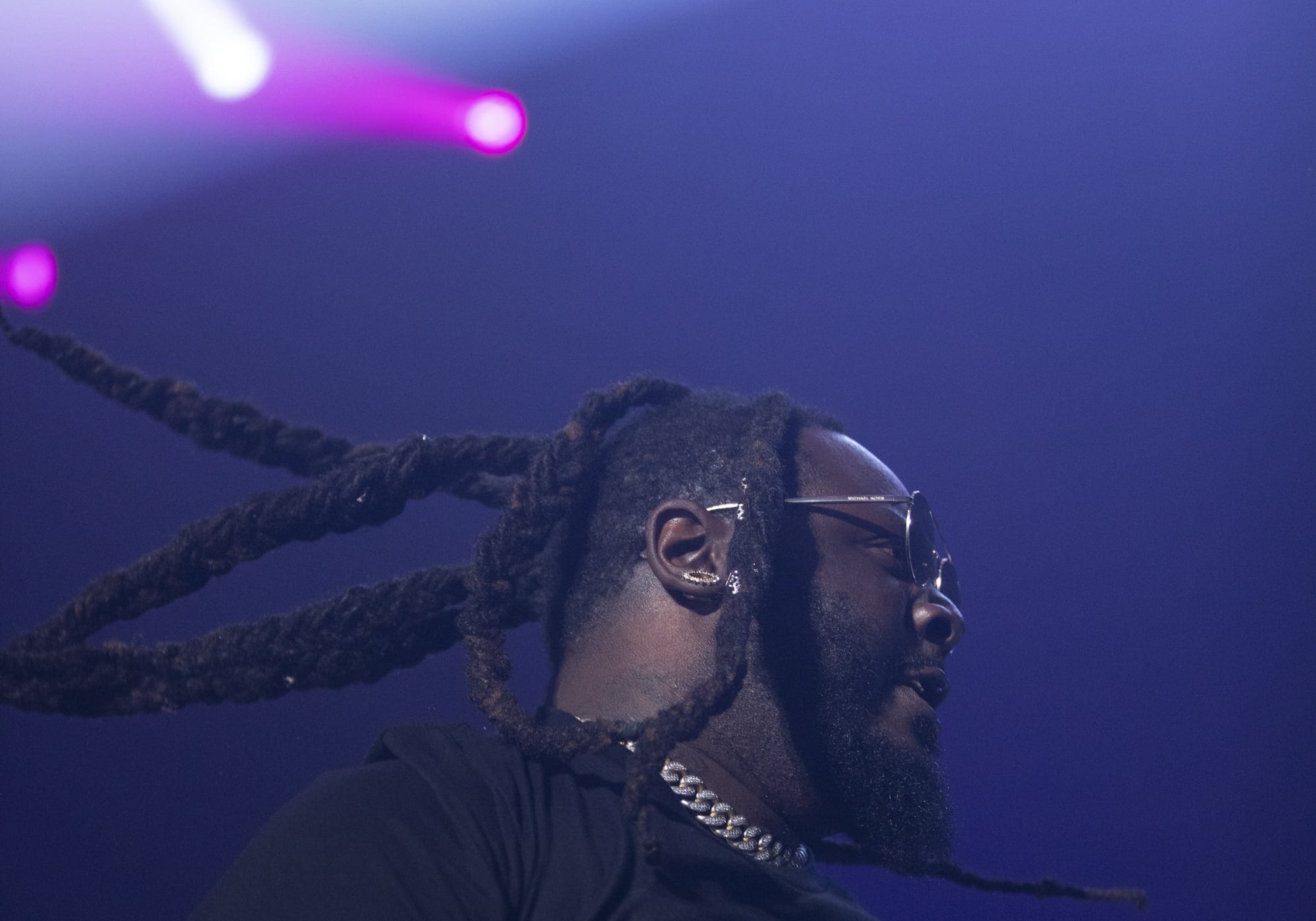 T-Pain performs at the National Pan-Hellenic Council’s Greek Freak Concert.